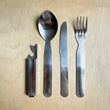 Load image into Gallery viewer, Outlet Camping Deluxe Chow Set Stainless Steel Cutlery