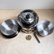 Load image into Gallery viewer, Outlet Camping Alcohol Cookset Stainless Steel