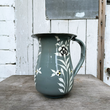 Load image into Gallery viewer, Hand Painted Folk Art Jug - Grey Flower