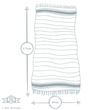 Load image into Gallery viewer, Outlet Turkish Beach Towel - Dark Blue Stripe