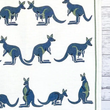 Load image into Gallery viewer, Tea Towel - Blue Kangaroo, Australian printed tea towels