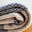 Load image into Gallery viewer, Bloomingville Recycled Cotton Throw - Blue/Natural