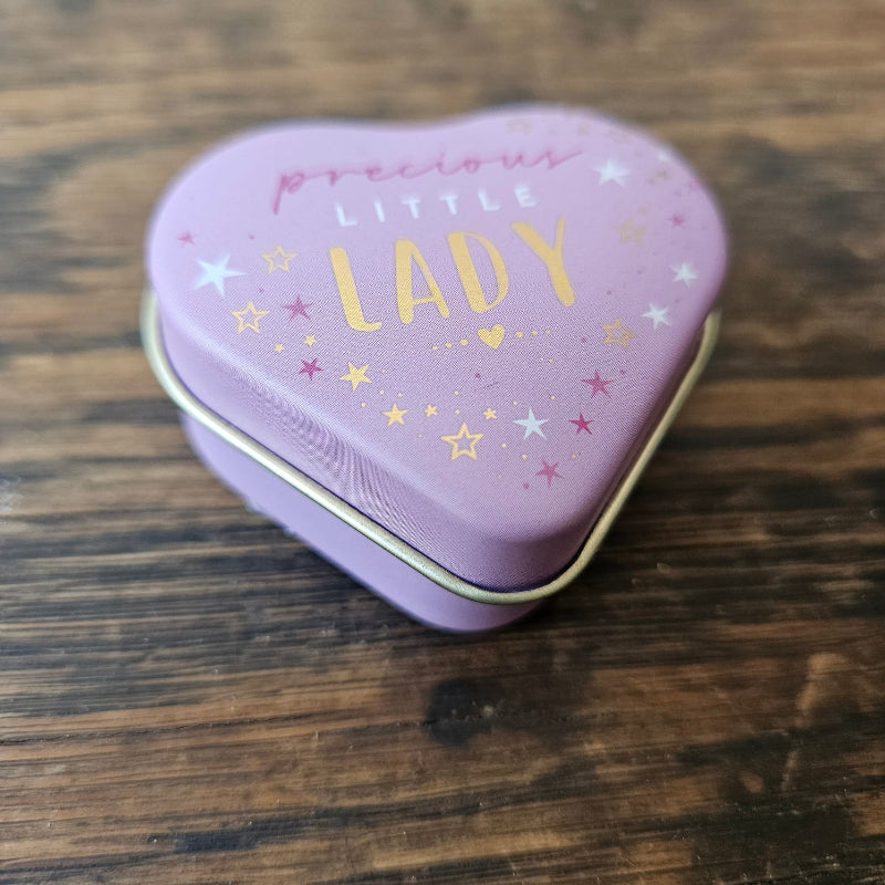 Little Gestures Mini Heart Tin - Precious Little Lady