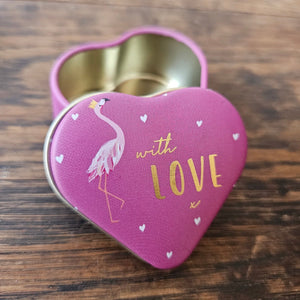 Little Gestures Mini Heart Tin - With Love