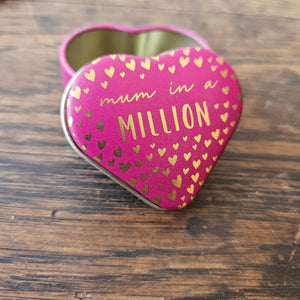 Little Gestures Mini Heart Tin - Mum In A Million