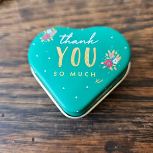 Little Gestures Mini Heart Tin - Thank You