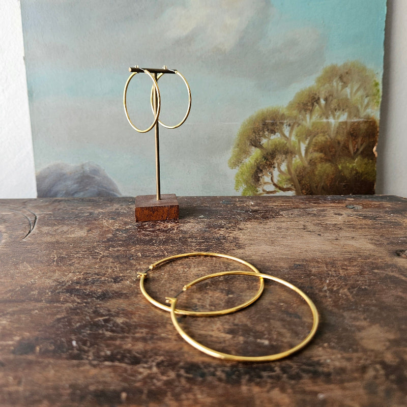 medium gold hoop earrings