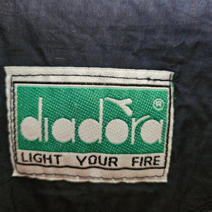 Vintage Diadora Light your Fire jacket Red white Navy Zip up Jacket Chile Universidad de Chile XL made in Chile