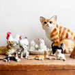 Load image into Gallery viewer, Ceramic Cat Lying Down - Blk/Wt
