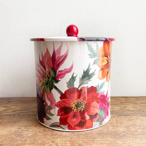 Tin Biscuit Barrel - Dahlia