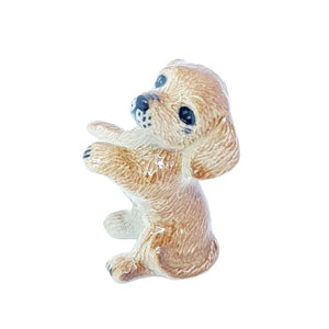 Ceramic Begging Brown Dog