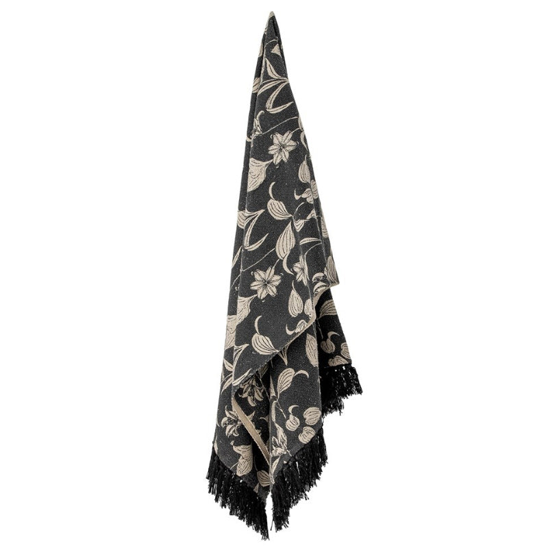 Bloomingville Mali Throw - Black Recycled Cotton