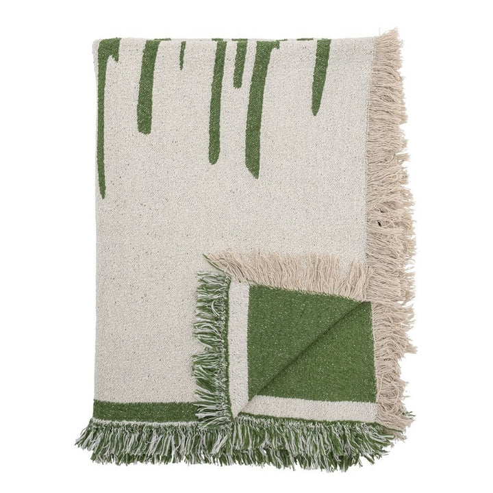 Bloomingville Haxby Throw - Green Recycled Cotton