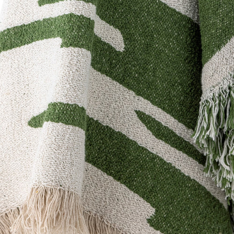 Bloomingville Haxby Throw - Green Recycled Cotton