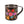 Load image into Gallery viewer, Pansy Handpainted Metal Mug - Black
