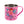 Load image into Gallery viewer, Pansy Handpainted Metal Mug - Raspberry
