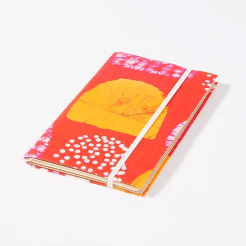 Jute Paper Batik Fabric Cover Journal - Sunset