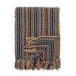Load image into Gallery viewer, Bloomingville Throw Lazzario Blue Recycled
