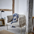 Load image into Gallery viewer, Bloomingville Throw Agno Blue Recycled
