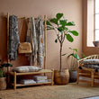 Load image into Gallery viewer, Bloomingville Throw GUTTE Black Recycled Cotton
