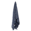 Load image into Gallery viewer, Bloomingville UDINE Throw Blue Recycled Cotton
