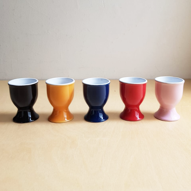 Outlet Cermaic Egg Cup - Navy