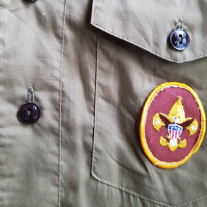 1980s Cotton Drill Scout Shirt USA