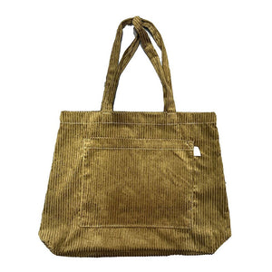 Jumbo Cord Tote - Light Olive