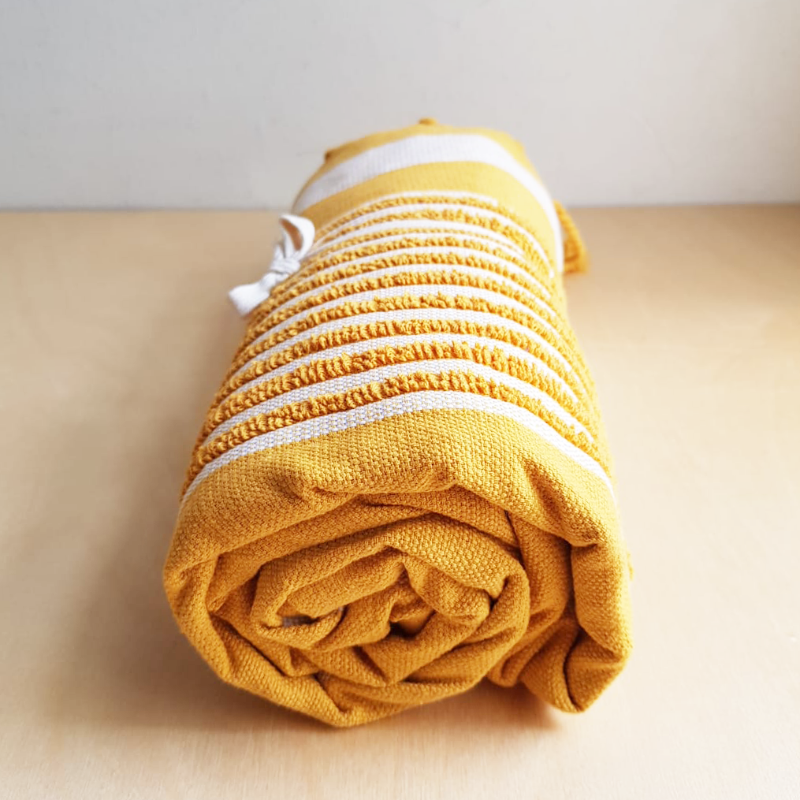 Beach towel yellow sale