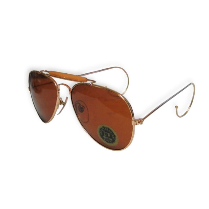 Outlet Model 0054 Aviator Sunglasses Brown