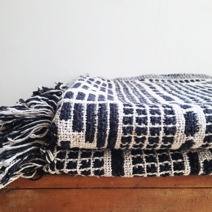 Bloomingville Recycled Cotton Throw - Black