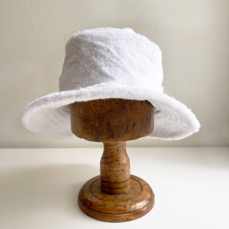 Outlet Camping Terry Towelling Hat - White