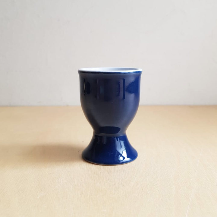 Outlet Cermaic Egg Cup - Navy
