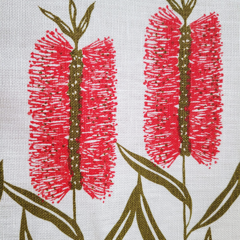 Tea Towel - Bottlebrush Flowers