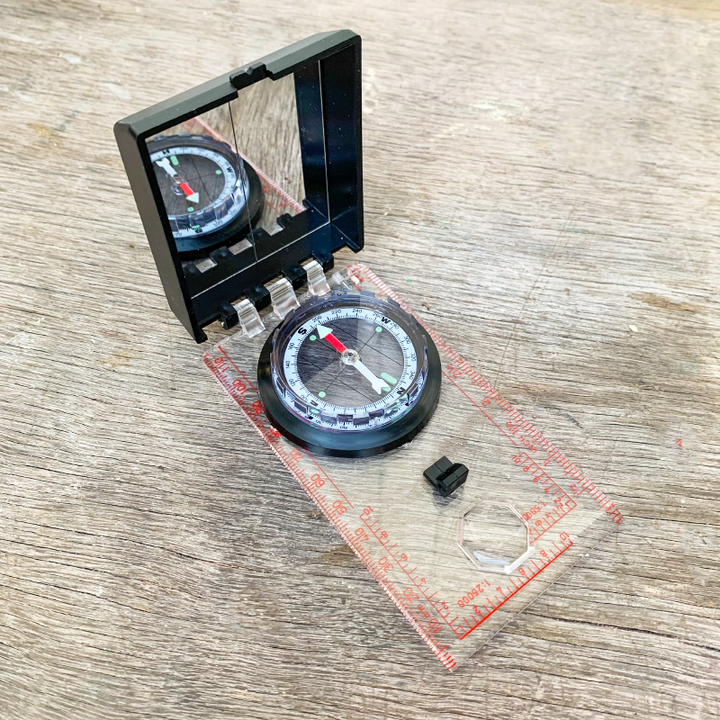 Outlet Camping Compass With Mirror