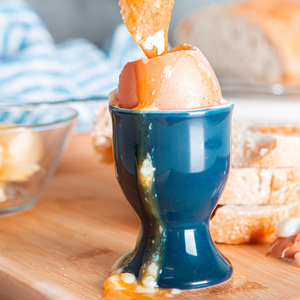 Outlet Cermaic Egg Cup - Navy