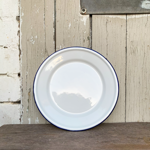 Outlet Camping 22CM Enamel Plate - White