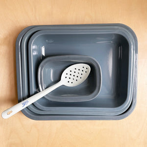 Enamel Bake Pan 31cm - Grey