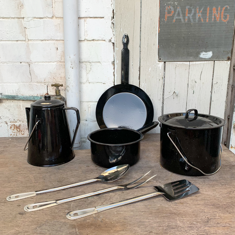 Outlet Camping Enamel Cookset 8PC