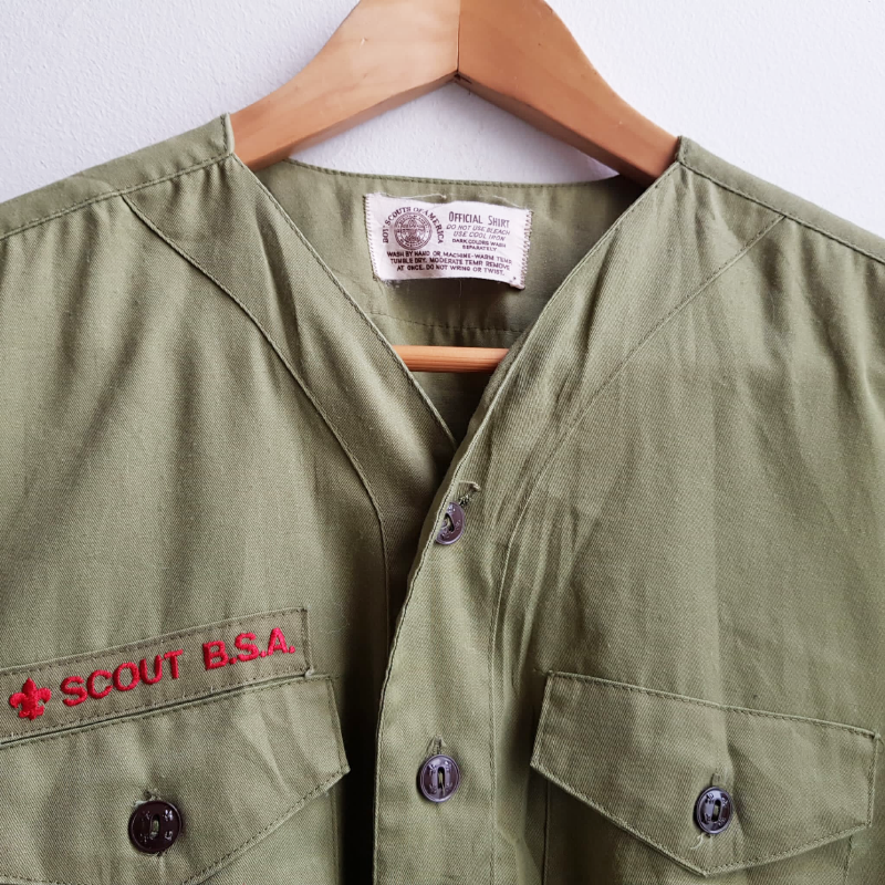 Long Sleeve Scout Shirt 70s