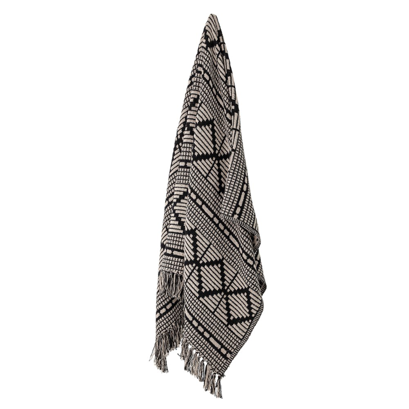 Bloomingville Recycled Cotton Throw - Black