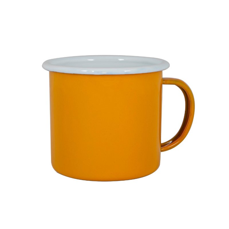 Outlet Enamel Mug - Yellow 375ml