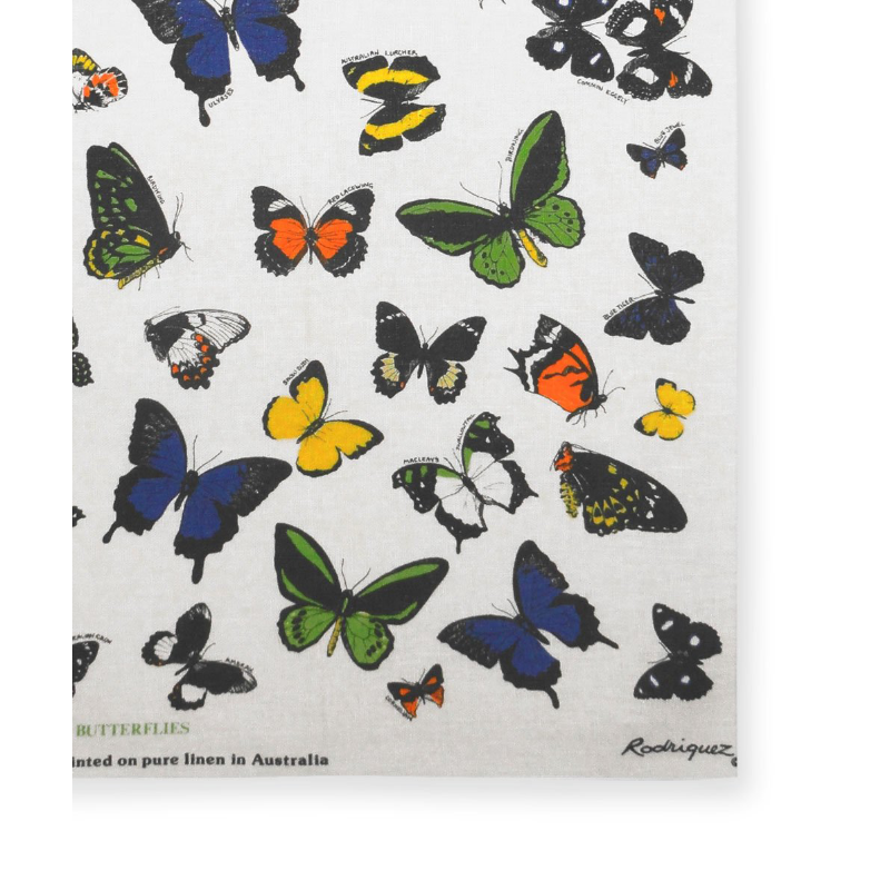Tea Towel - Butterflies, Australian made