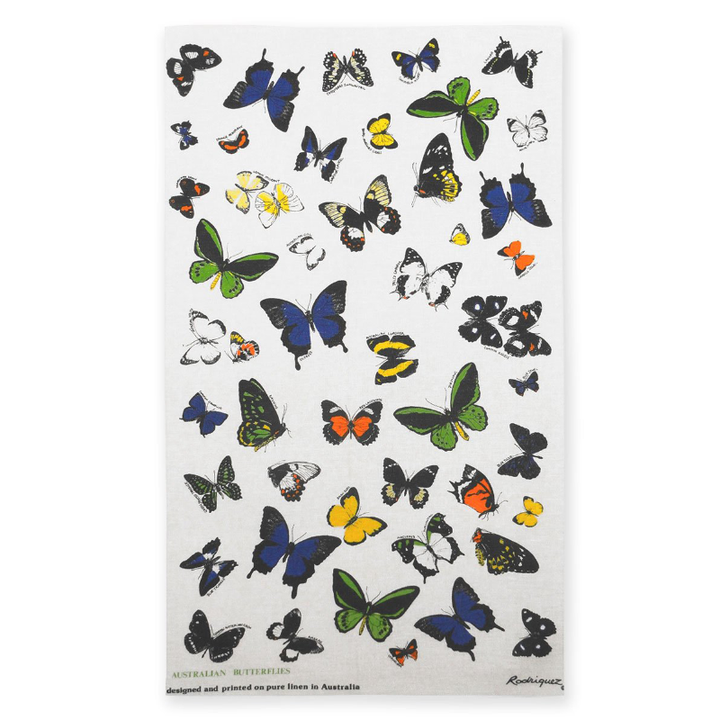 Tea Towel - Butterflies, Australian made