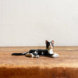 Load image into Gallery viewer, Ceramic Cat Lying Down - Blk/Wt
