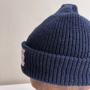 Outlet Camping Chunky Ribbed Fisherman's Beanie - Navy