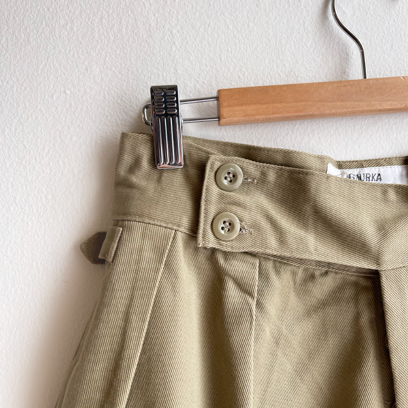 Outlet Vintage Safari Shorts - Olive Drab