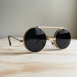 Load image into Gallery viewer, Outlet Camping Beatnik Round Flip Glasses
