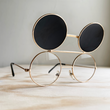 Load image into Gallery viewer, Outlet Camping Beatnik Round Flip Glasses
