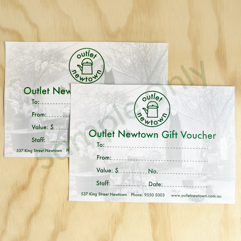 Outlet Newtown Gift Vouchers $10 to $200 options
